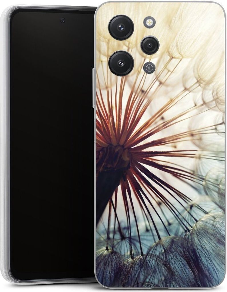 DeinDesign Slim Hülle für Xiaomi Redmi 12 Silikon Case Ultra Dünn Handyhülle Blumen Fotografie Pusteblume