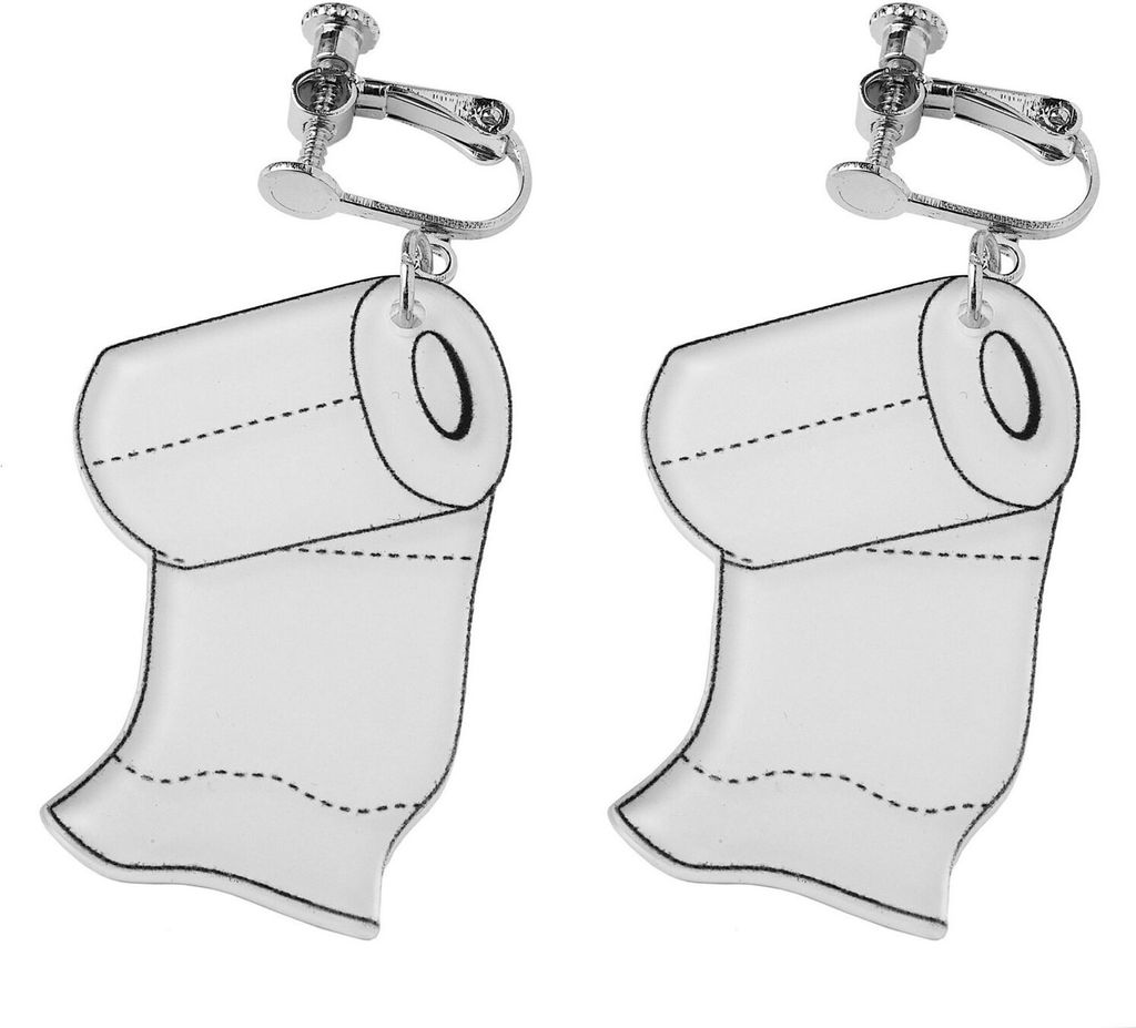 Toilettenpapier Ohrringe