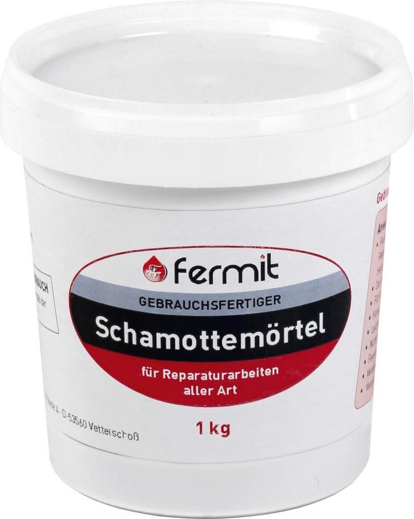 Fermit Schamottemörtel Temperaturbeständigkeit: über Produktbild 