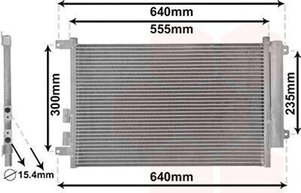 VAN WEZEL 01005088 Kondensator Klimaanlage Klimakondensator für ALFA ROMEO 147 (937) +Trockner