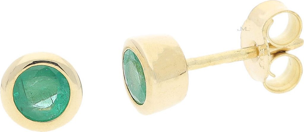 JuwelmaLux Ohrstecker 333 Gold mit Smaragd JL39-06-0338