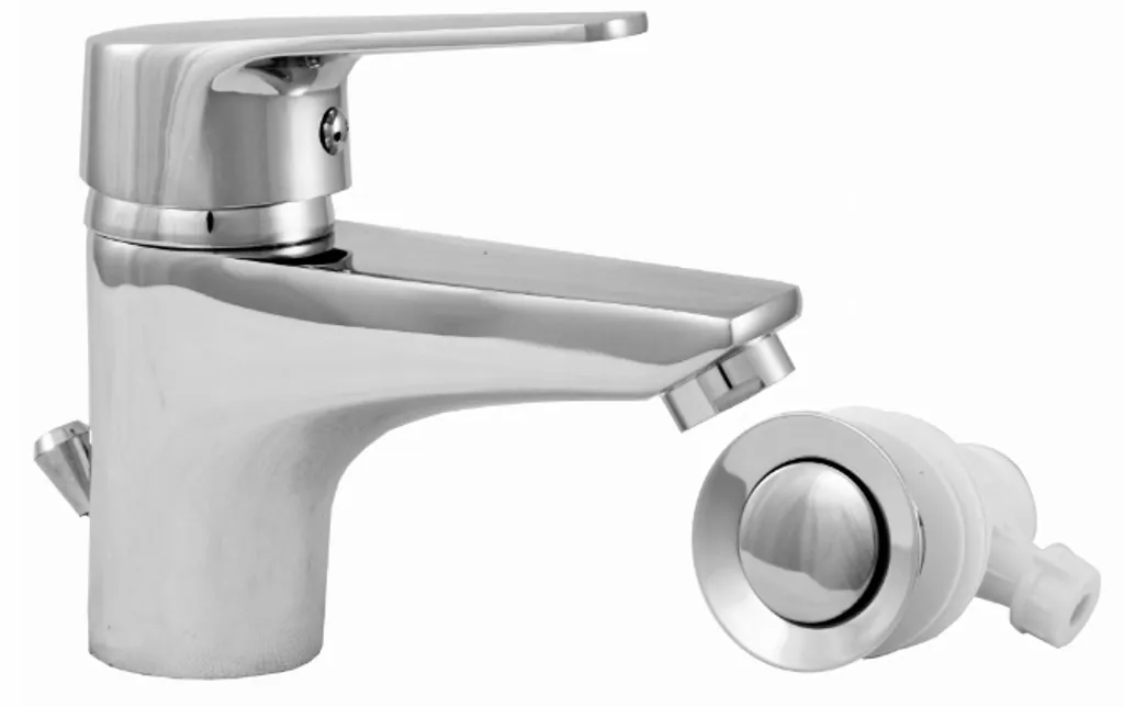 Miscelatore per lavabo basso con tappo