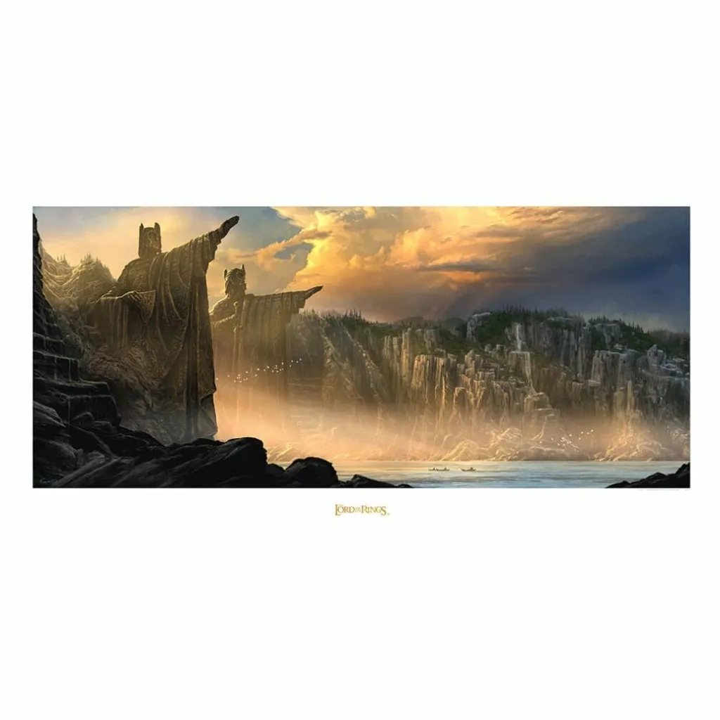 Poster Panoramique Seigneur des Anneaux Les Argonath Décoration Murale Art