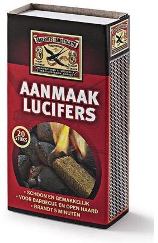 Zwaluw Aanmaaklucifers (20 stuks) Productafbeelding 