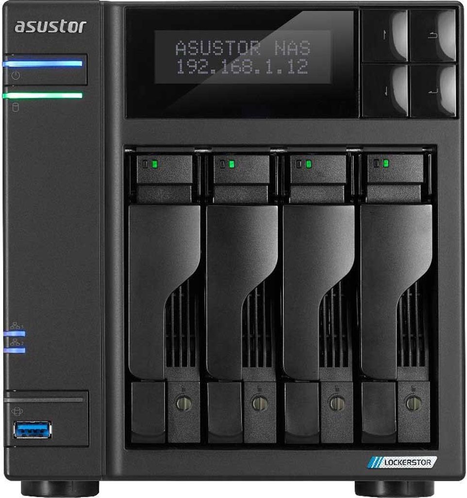 ASUSTOR Lockerstor NAS AS6704T 4-Bay