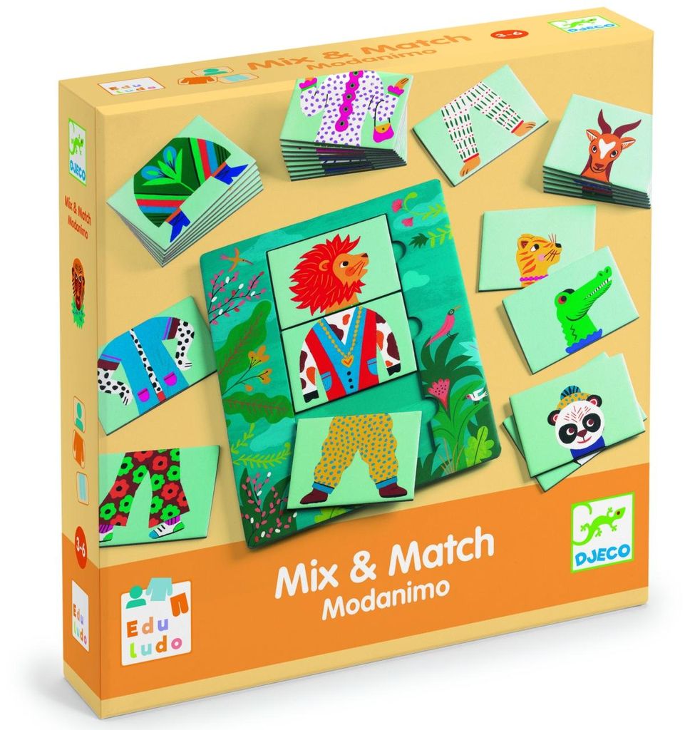 Djeco-Lernspiel: Mix & Match Modanimo