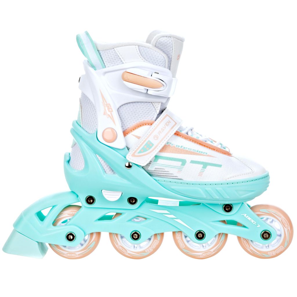 Raven Inliner Profession White/Mint/Orange 35-39 verstellbar