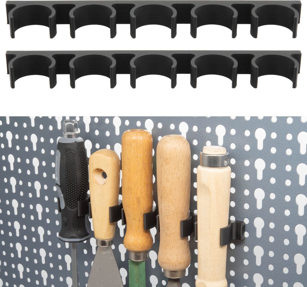 2x Werkzeughalter für Küpper Lochwand Feile Stemmeisen Schraubendreher Halterung