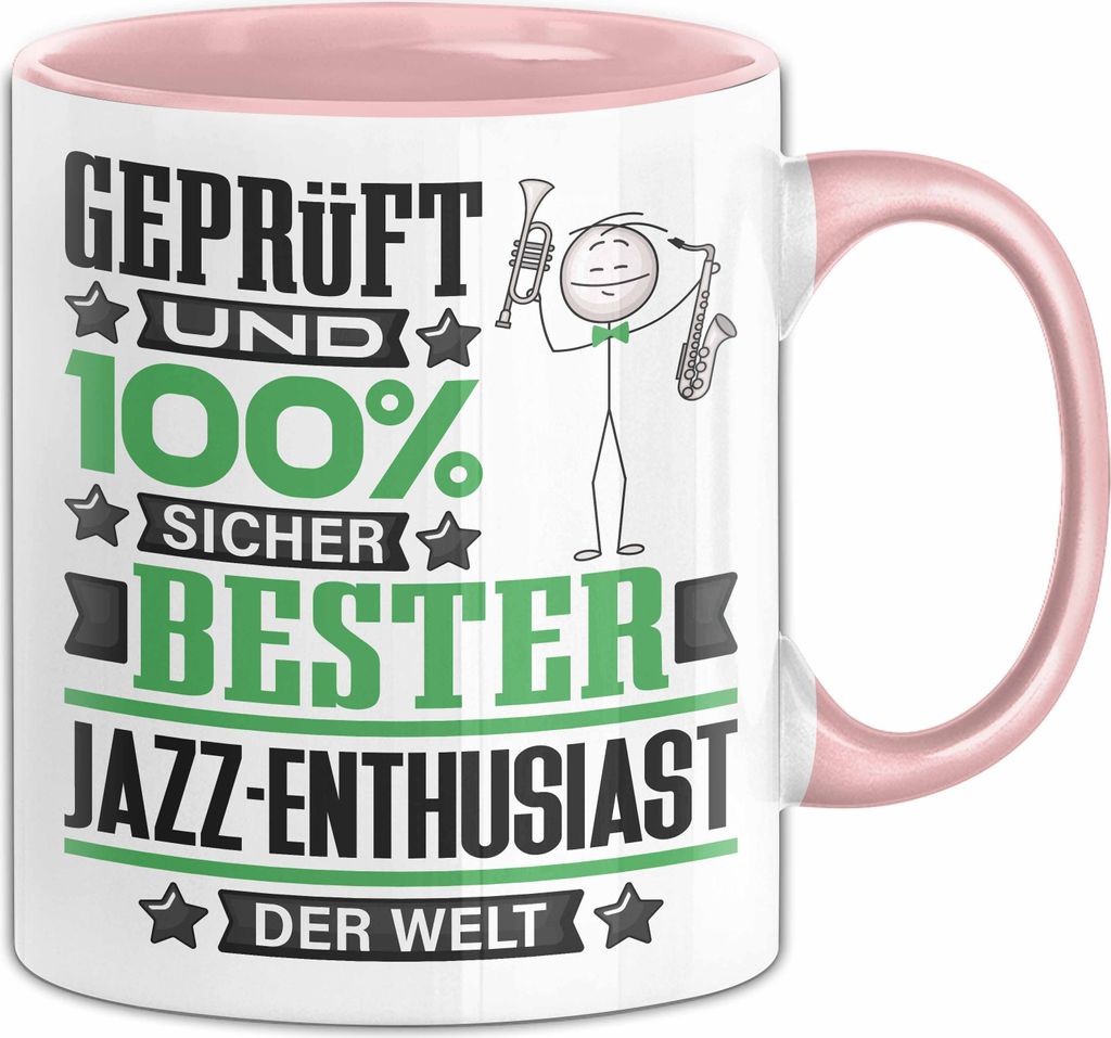 Jazz-Enthusiast Geschenk Lustiger Spruch für Jazz-Enthusiast Geschenkidee Bester Jazz-Enthusiast Der Welt (Rosa)