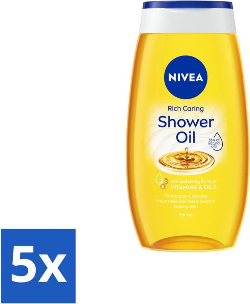 NIVEA - Duschöl - Natürliches Duschöl - 200 ml - Produktbild 
