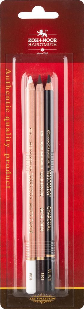 Künstler Farb- und Kreidestifte 3er Set