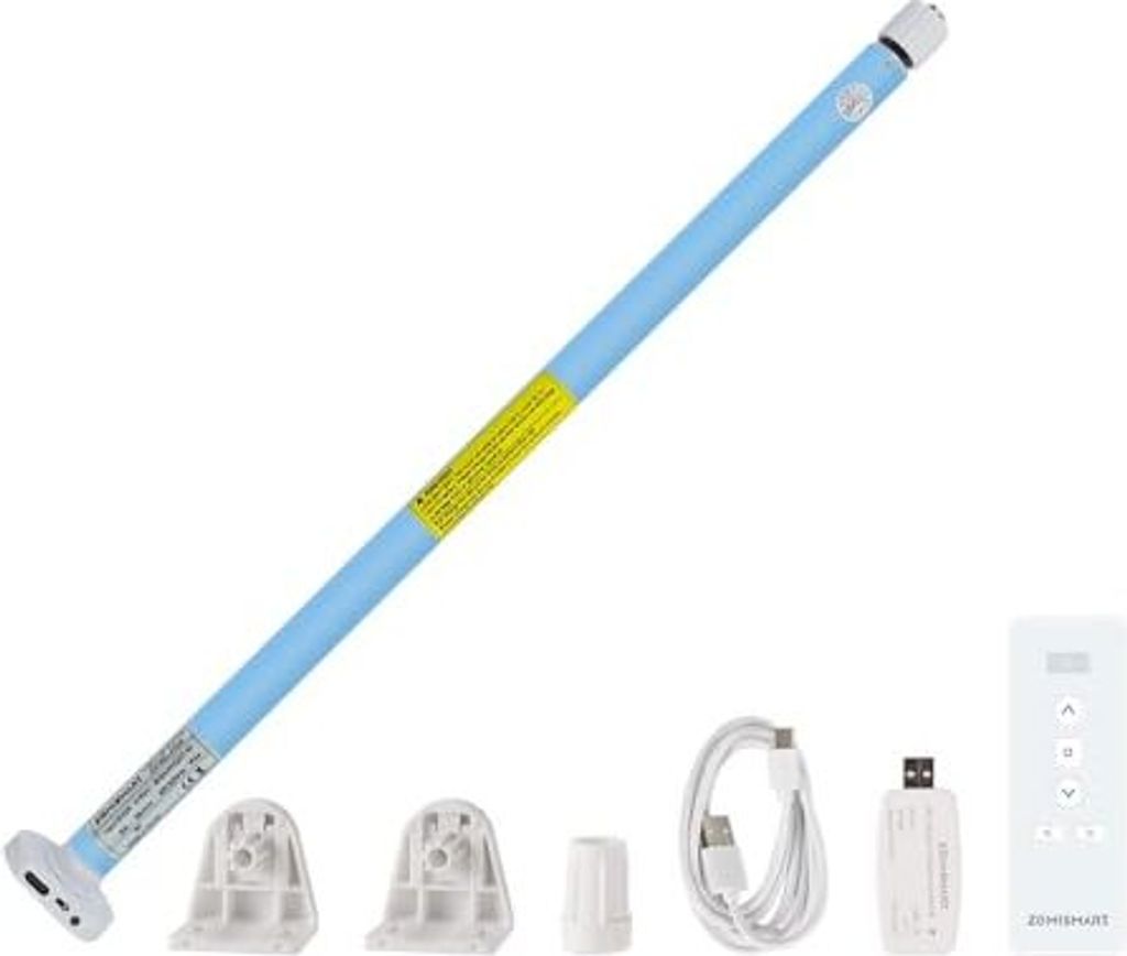 Zemismart Tuya WiFi Roller Regenschirmmotor, eingebauter Akku, intelligentes Leben blind, Echo / Nest-Sprachregelung, Timerfunktion, App-Fernbedienung