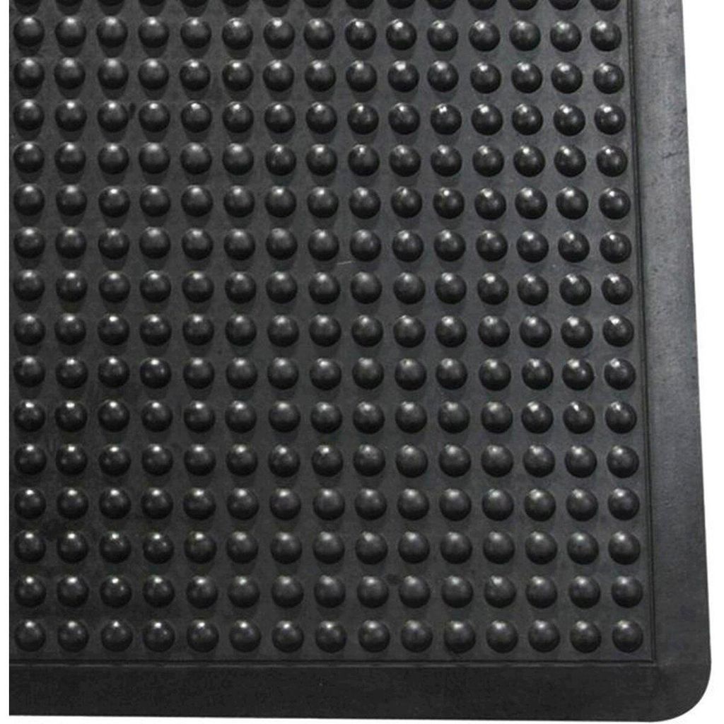 Anti-Ermüdungsmatte Gummi 90x120cm schwarz Blasenstruktur Produktbild 