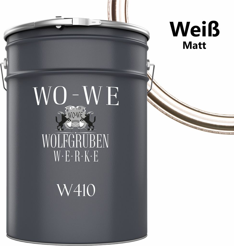 Dielenlack Klarlack Parkettlack Treppenlack Holzlack Lack Holzboden Weiß Matt W410 - 5L