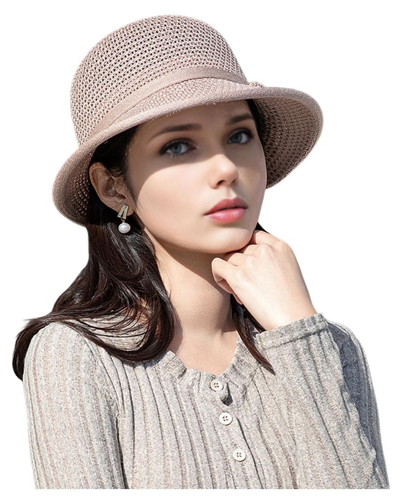 Damen-Bucket-Hat mit breiter Krempe, verziert mit Blumen und Schleife, ideal für Sommer, Freizeit und Strand – figurschmeichelnd und vielseitig ...