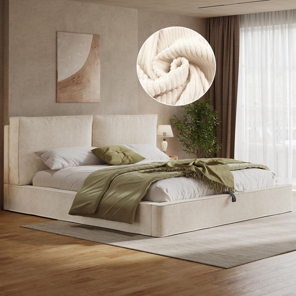 Letto imbottito idraulico Flieks 180x200 cm con Immagine del prodotto 