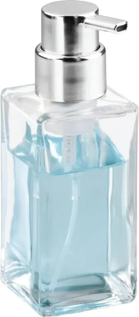 Casilla Distributeur de savon mousse en verre brossé transparent 18,8 cm