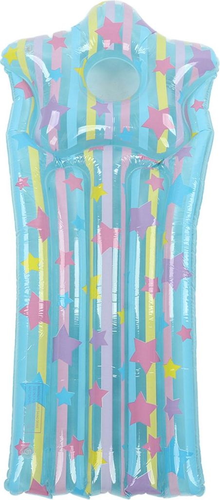Aufblasbare Pool-Schwimmmatte, 130 x 60 cm, verdicktes, umweltfreundliches PVC, auslaufsichere Schwimmmatratze für Kinder, Blau