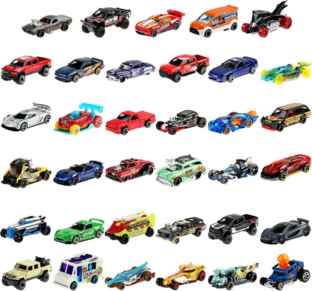 Pack Hot Wheels Englishman 36 Voitures pour Compléter Votre Collection