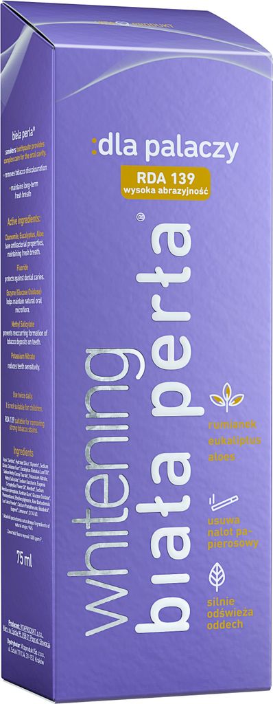 Weiße Perle Raucher-Zahnpasta 75ml Produktbild 