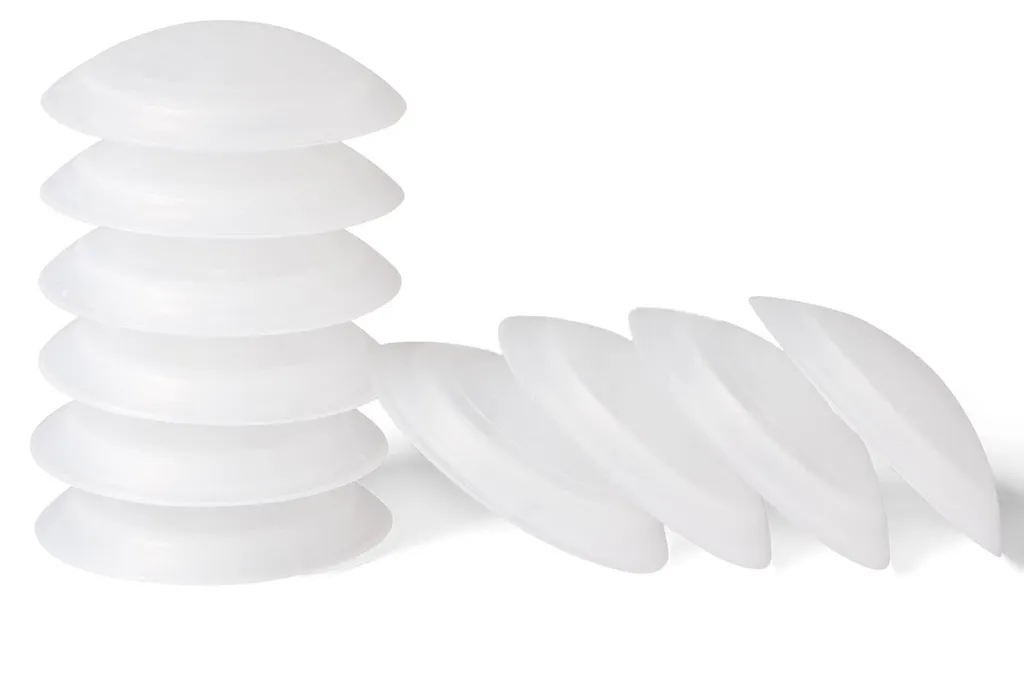 Lot de 10 butées de porte Ø 40 mm, Fixation autocollante ou à visser