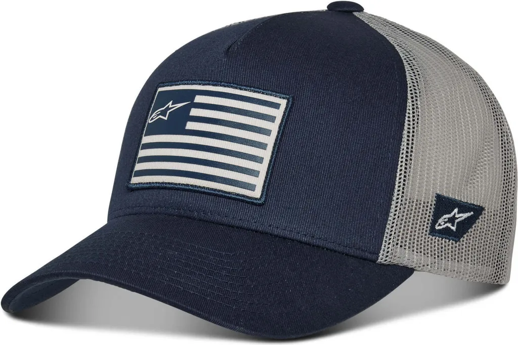 Casquette Alpinestars bicolore réglable avec logo Flag brodé