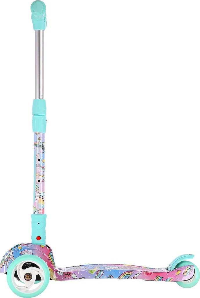 Trottinette enfant HLB15A Mint Nils Fun : roues LED et design robuste