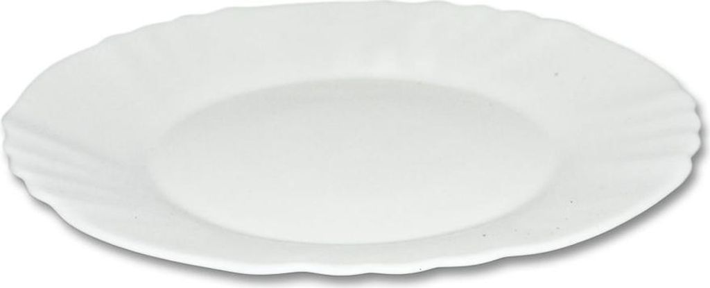 Bormioli Rocco 6181501 Ebro Flacher Teller, 25,5 cm, weiß Immagine del prodotto 
