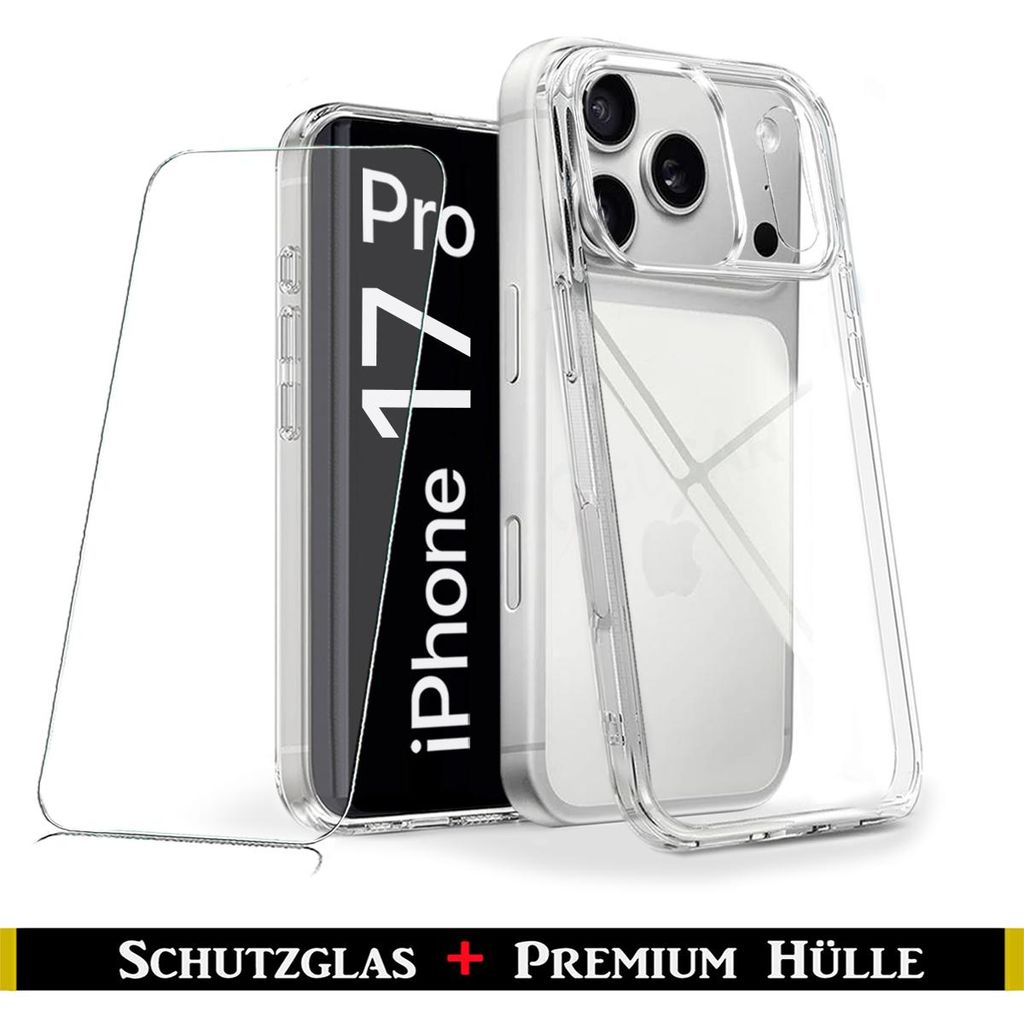Für iPhone 17 Pro ( 6.3" ) Transparent Silikon Handy Schutz Produktbild 