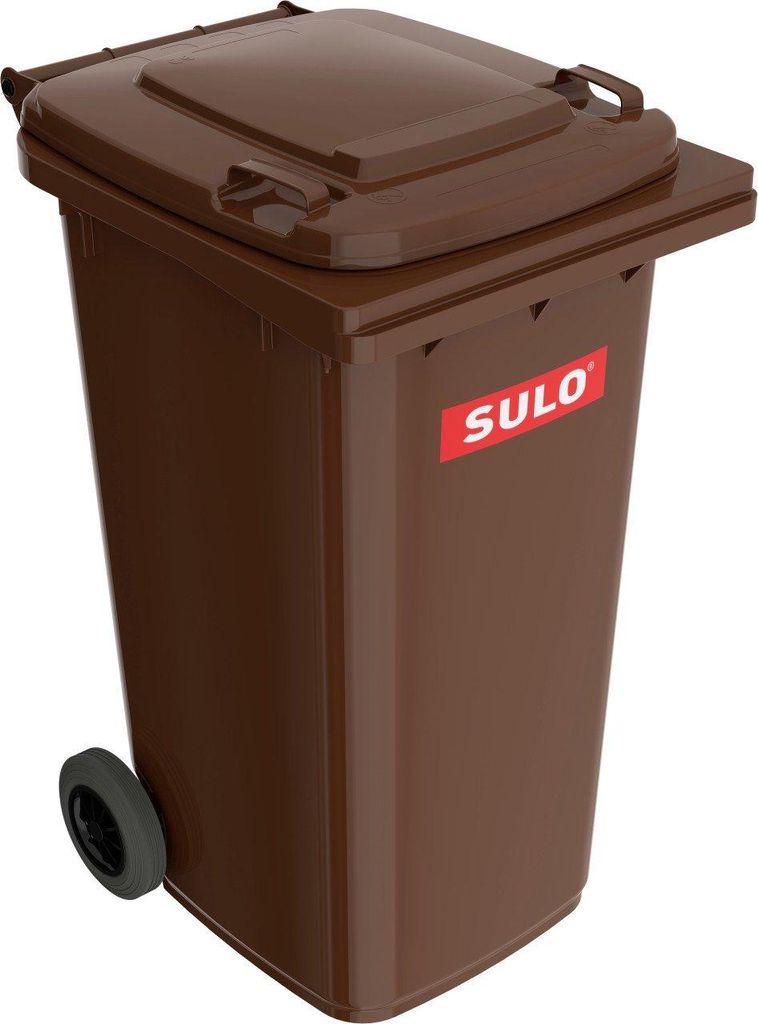 Müllgroßbehälter 240l HDPE braun fahrbar,n.EN 840 SULO Produktbild 