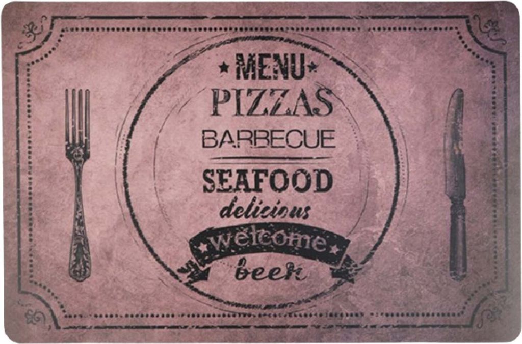 Marrakesch Elegante Bedruckte Tischset 43 x 28 cm Groß- Stilvolle Platzmatten Seafood 1 als Akzente für Ihren Esstisch