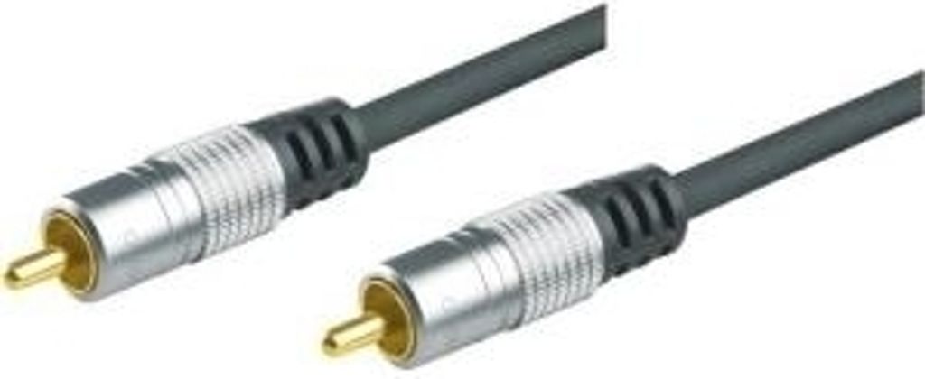 Professional Videokabel, High Quality, vergoldet, 1x Cinch St./St., 1,5 m Hochwertiges Koaxialkabel für eine optimale Videoverbindung (499201015H)