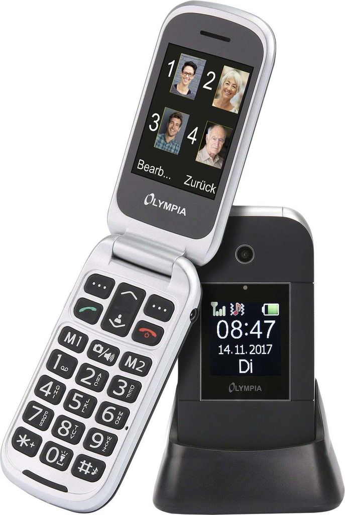 Olympia Mobiltelefon Janus schwarz         extragroße Produktbild 1