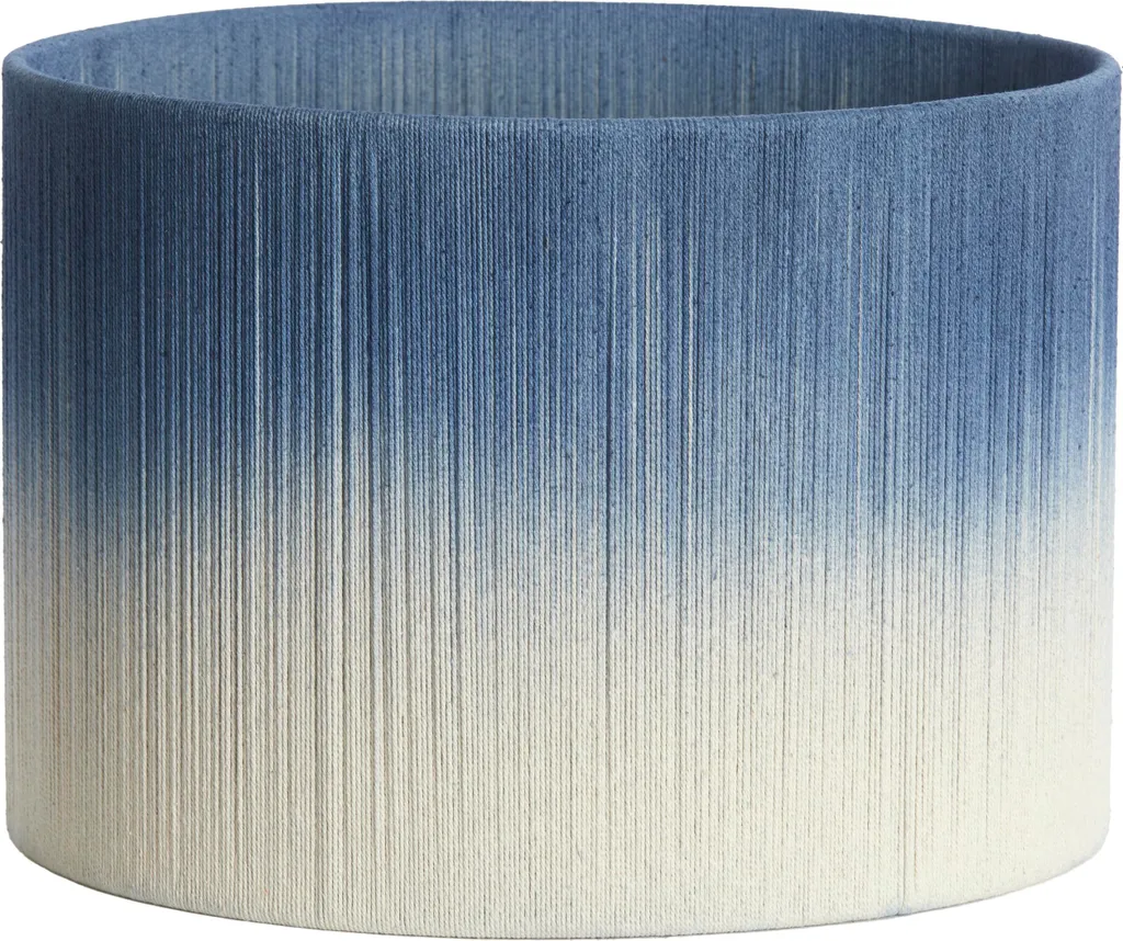 Abat-jour Bleu en Textile Tossa Ø 35cm - Design Élégant Douille E27