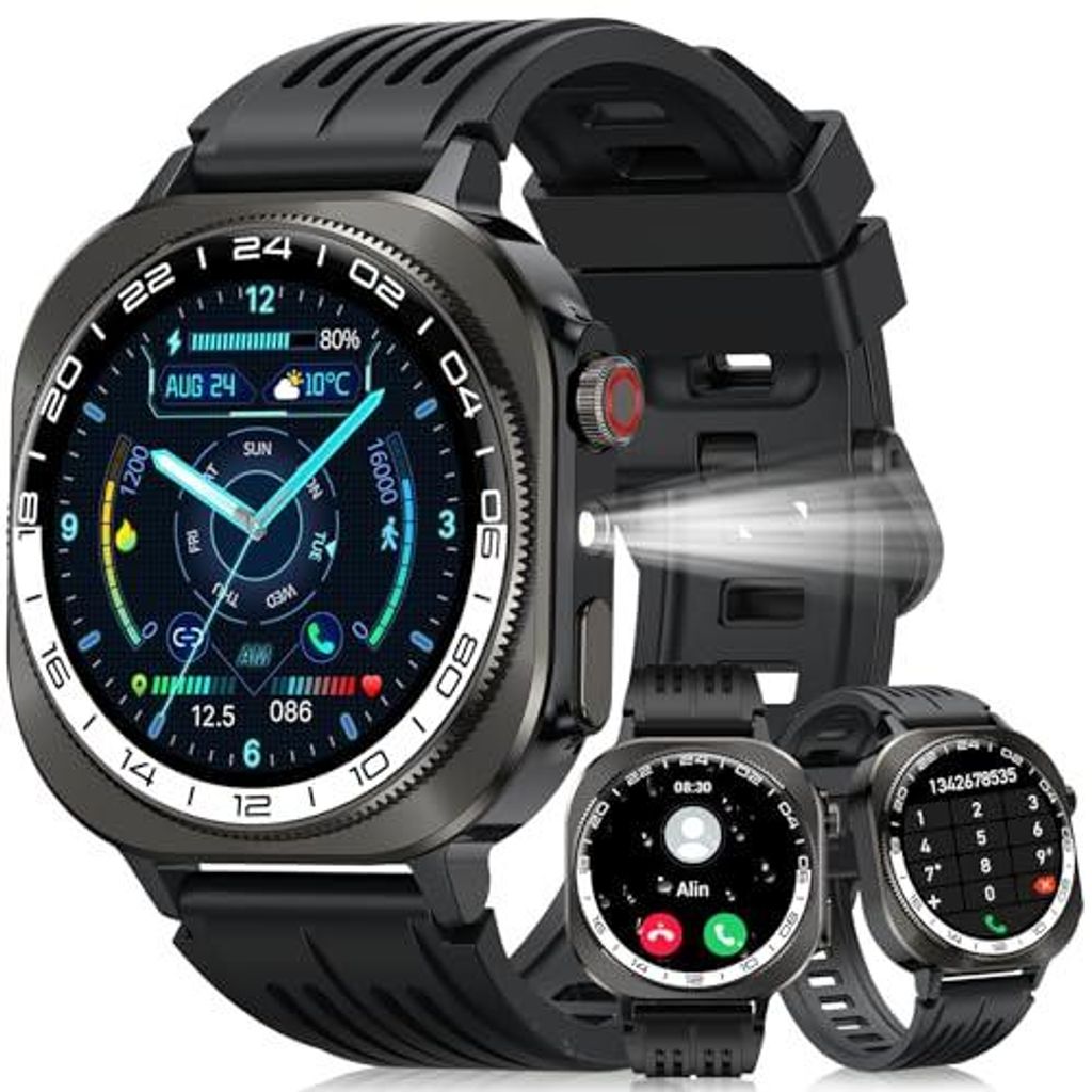 Soudorv Militär Smartwatch Herren Damen, 2025 Neu 1.43? Produktbild 
