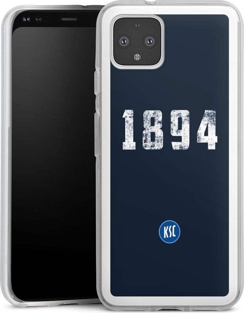 DeinDesign Handyhülle für Google Pixel 4 Silikon Hülle Case Smartphone Schutzhülle Bundesliga KSC Karlsruher SC