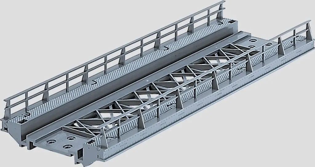 Märklin 07268 Rampe Droite pour Raccord de Rails HO 1:87 en Gris