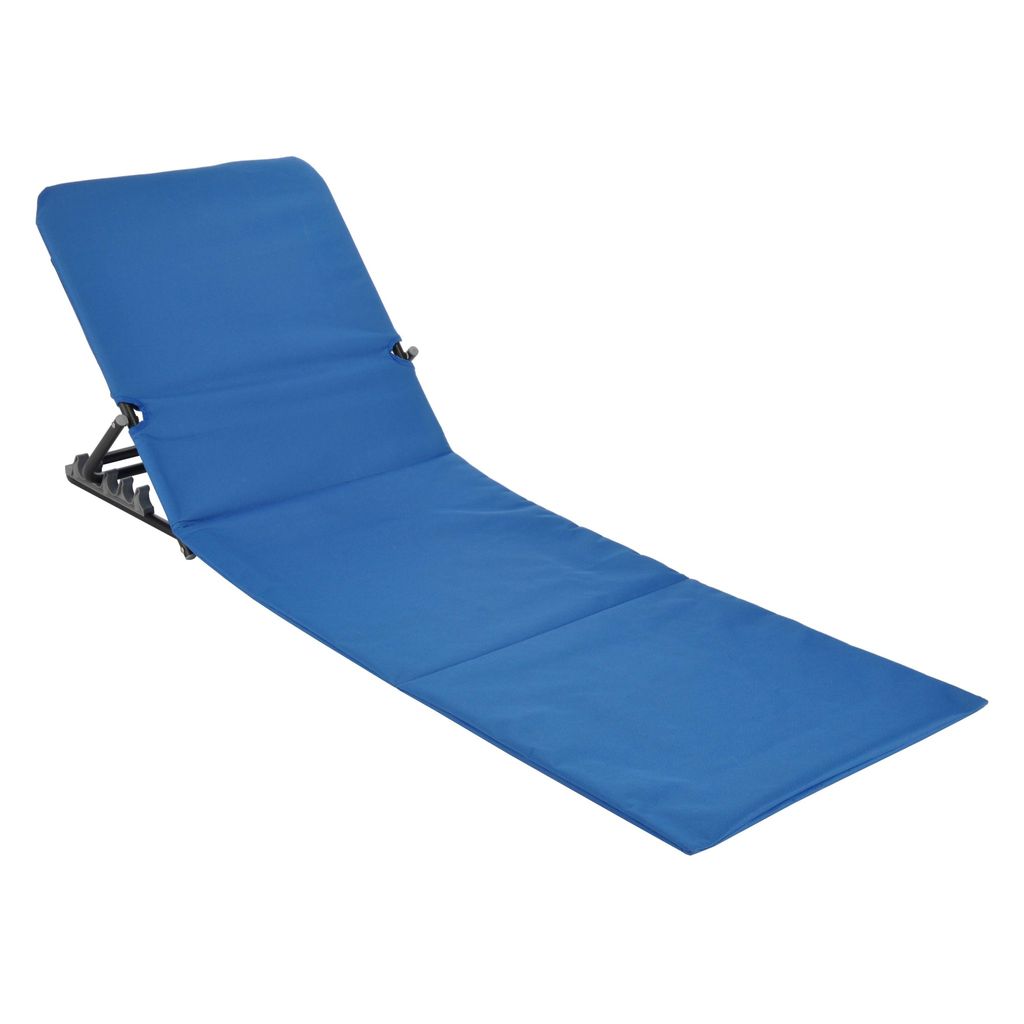 HI Faltbare Strandmatte PVC Blau Produktbild 
