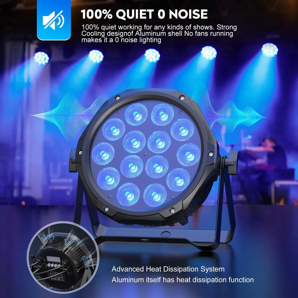 Projecteur LED PAR Étanche 140W - Solution Éclairage Extérieur DMX512 - 4