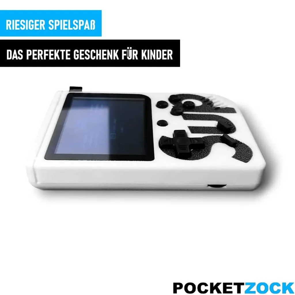 POCKETZOCK Console Portable Rétro Mini 400 Jeux pour Voyage/Trajet