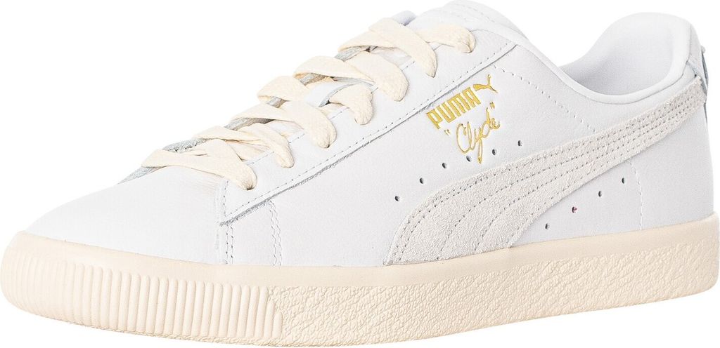 Puma Clyde Base Leder-Sneaker, Weiß 43 EU Produktbild 