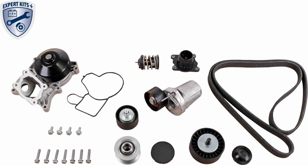 VAICO V20-50101-BEK Zahnriemensatz + Wasserpumpe für BMW 3 Touring (E91) 3 Limousine (E90) 1 Schrägheck (E87) 5 Limousine (E60) 5 Touring (E61) X3