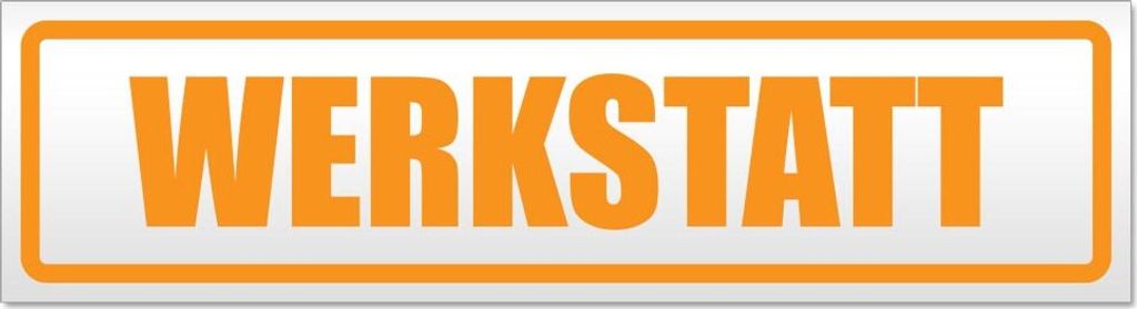 WERKSTATT Magnetschild Schild magnetisch