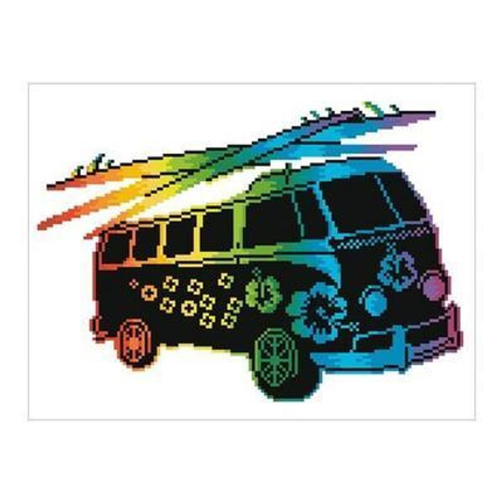 Diamond Dotz Flower Power Bus
