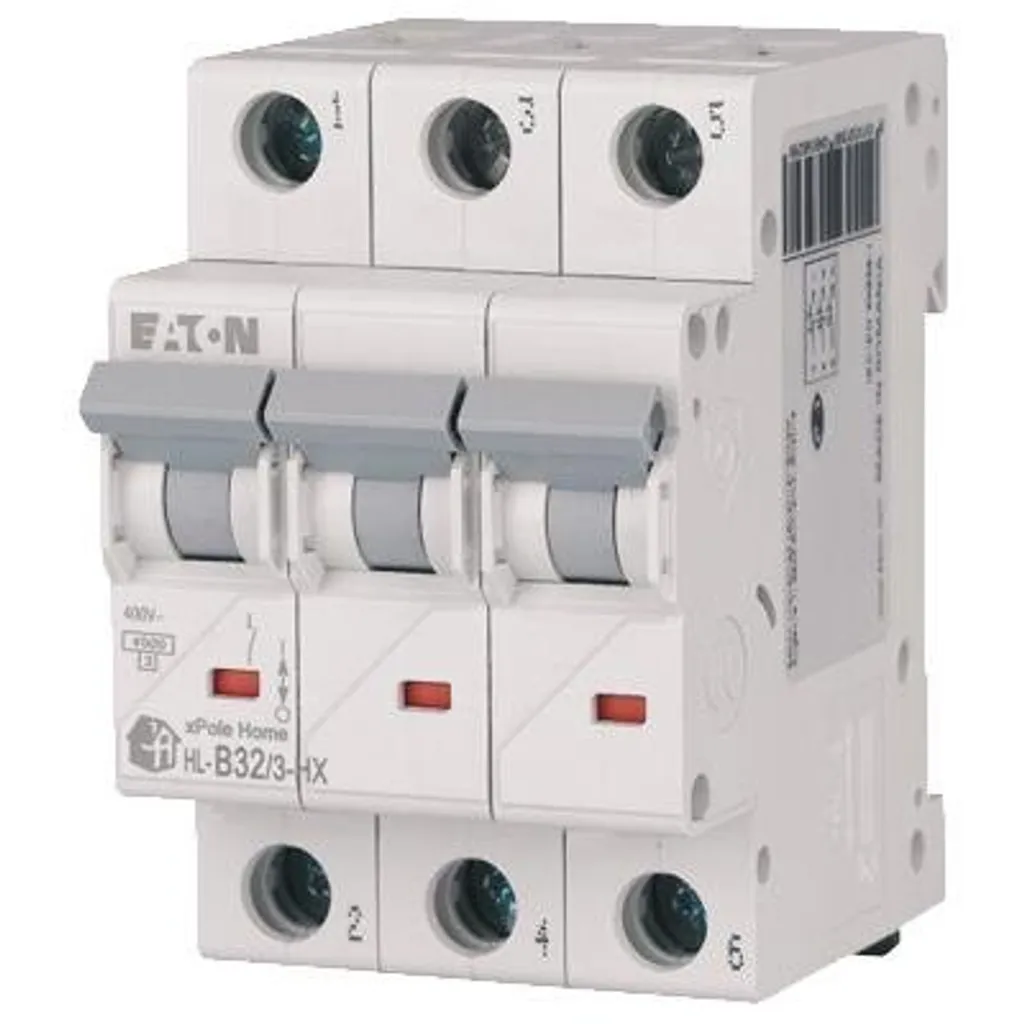 Disjoncteur 3P 32A Eaton pour protéger vos installations triphasées 6kA