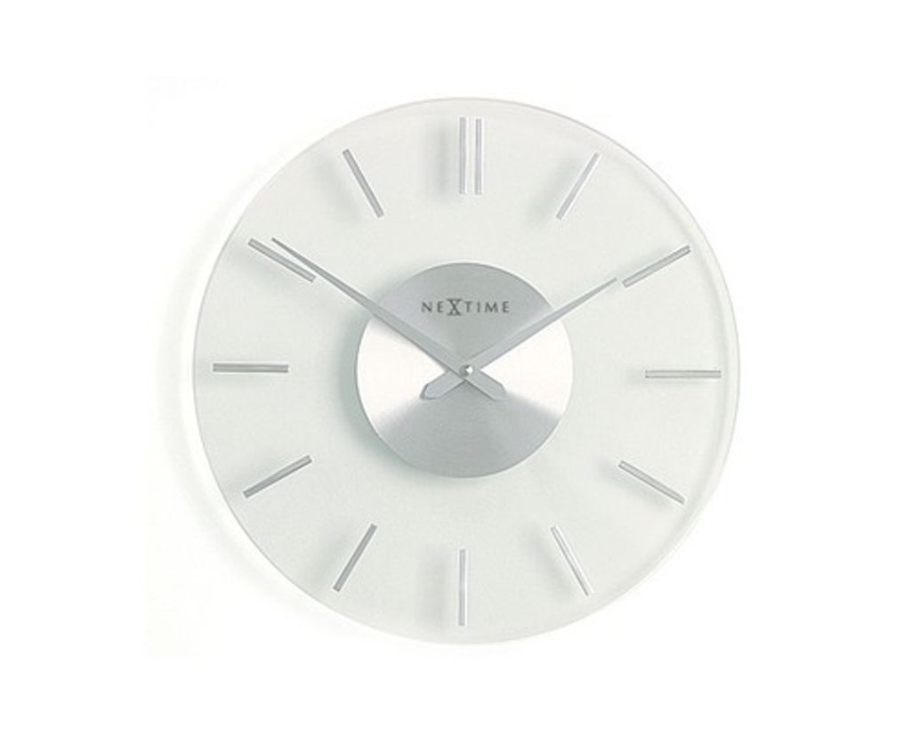 NeXtime 2632, Zeď, Hodiny, Kruh, Průhledná, Sklo, Dospělí Obrázek produktu 