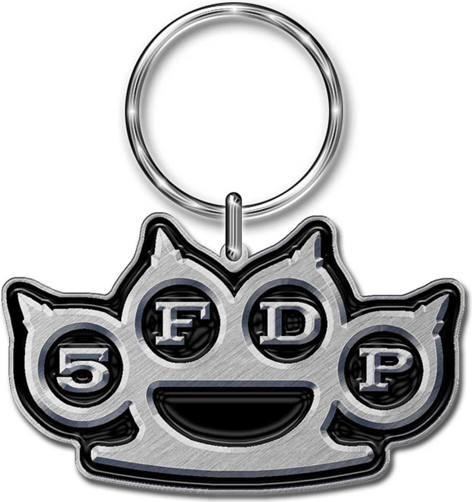 Five Finger Death Punch - Smaltovaná kľúčenka s logom Obrázok produktu 
