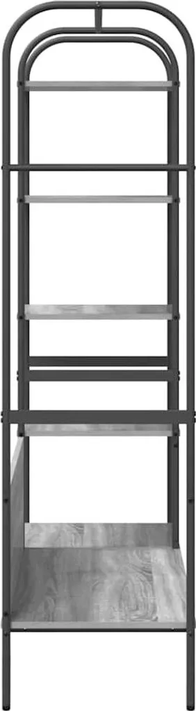 vidaXL Appendiabiti Grigio 120x44x160 cm con Ripiani - Salvaspazio Casa - 6