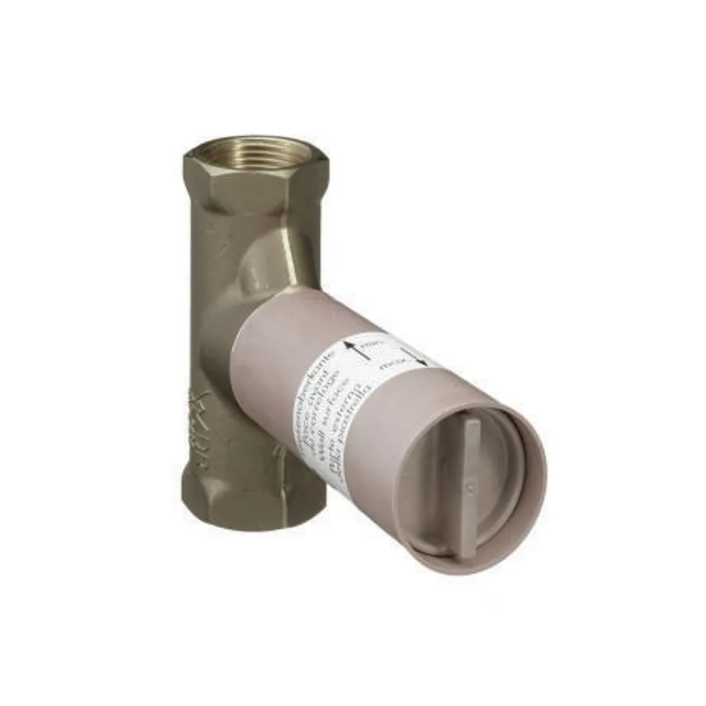 hansgrohe corps de base 52 l/min Vanne d'arrêt tige encastrée DN15, 15973180, 15973180