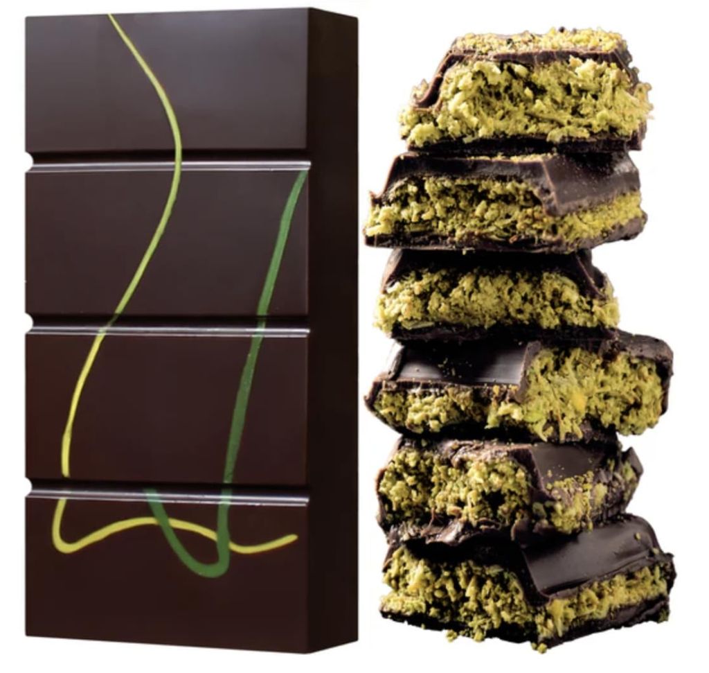 PREMIUM XL Dubai Style Schokolade 170gr Pistazie Füllung und Kadayif (Engelshaar) DAS ORIGINAL SAFTIG UND CRUNCHY (Zartbitterschokolade 170gr)